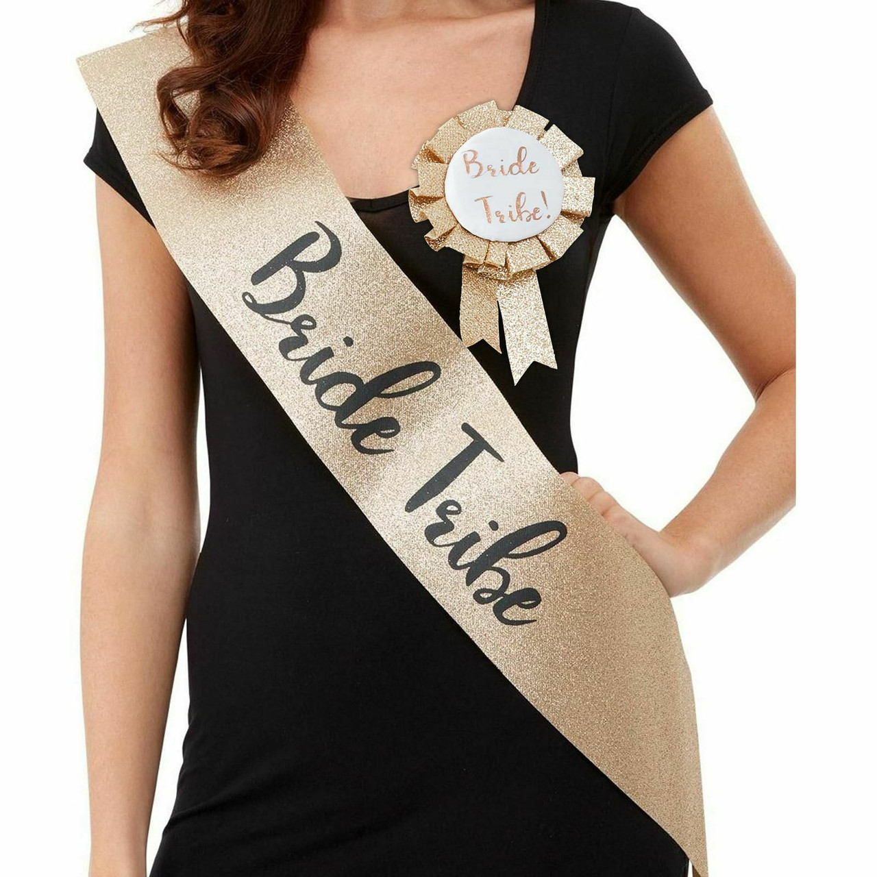 Gold Hen Party Sashes Bride Tribe Team ...